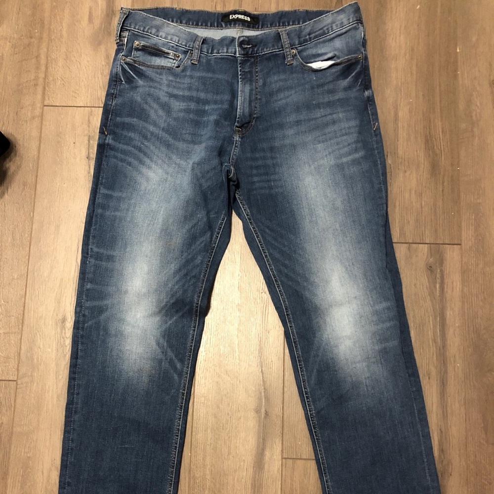 Slim straight Stretch + EXPRESS Jeans 38x34 .